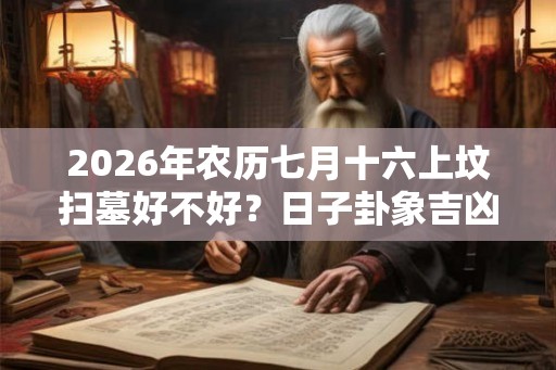 2026年农历七月十六上坟扫墓好不好？日子卦象吉凶？