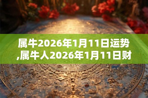 属牛2026年1月11日运势,属牛人2026年1月11日财运,生肖牛2026年1月11日运势