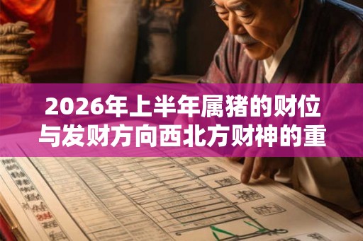 2026年上半年属猪的财位与发财方向西北方财神的重要驻地