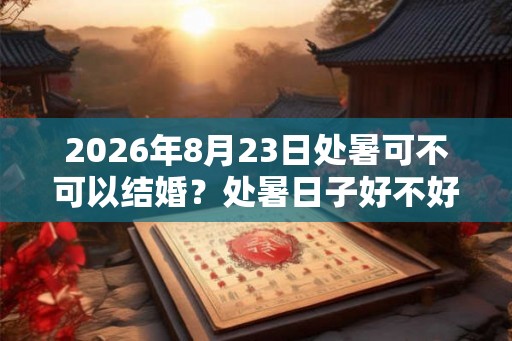 2026年8月23日处暑可不可以结婚？处暑日子好不好？