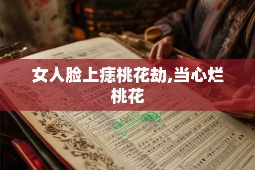 女人脸上痣桃花劫,当心烂桃花