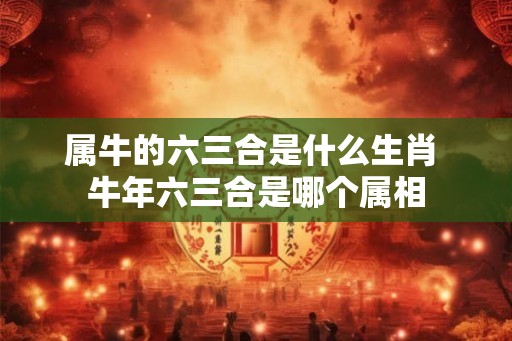 属牛的六三合是什么生肖 牛年六三合是哪个属相