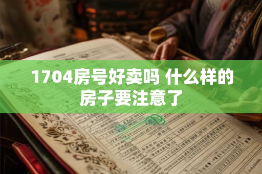 1704房号好卖吗 什么样的房子要注意了