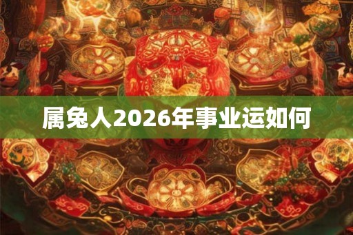 属兔人2026年事业运如何
