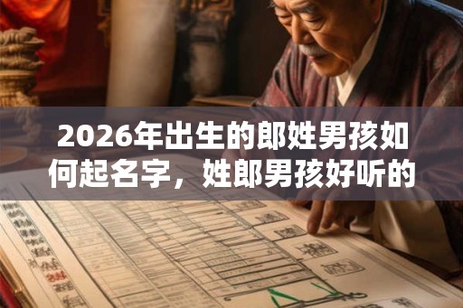 2026年出生的郎姓男孩如何起名字，姓郎男孩好听的名字