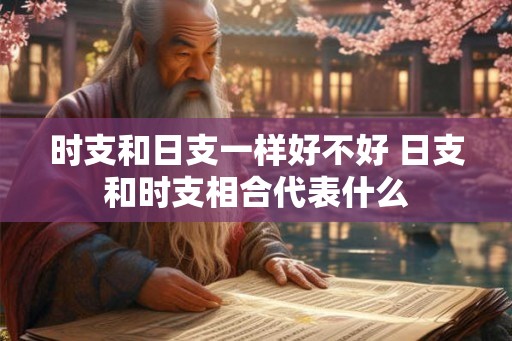 时支和日支一样好不好 日支和时支相合代表什么