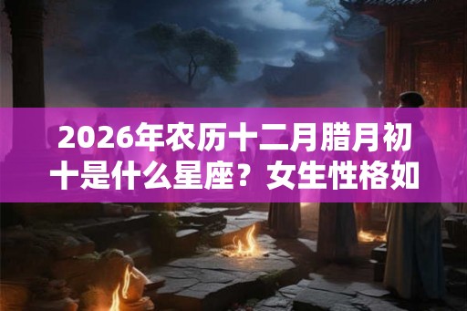 2026年农历十二月腊月初十是什么星座？女生性格如何？