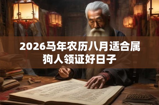 2026马年农历八月适合属狗人领证好日子