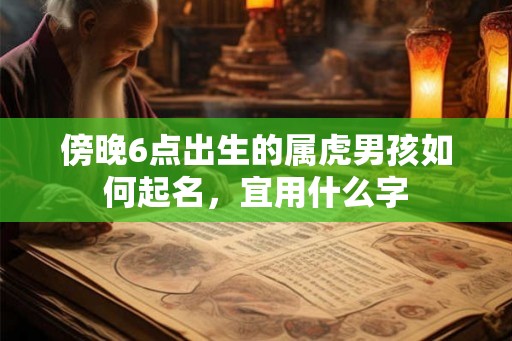 傍晚6点出生的属虎男孩如何起名，宜用什么字