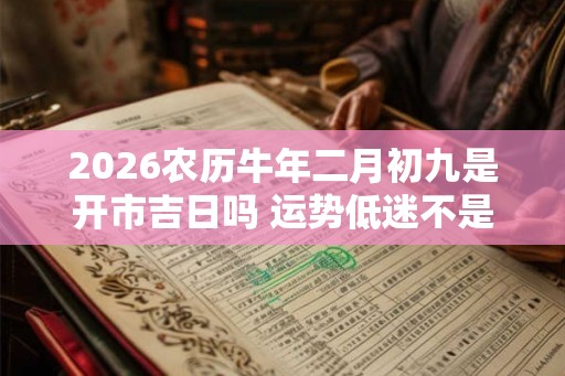 2026农历牛年二月初九是开市吉日吗 运势低迷不是 2026农历牛年二月初九是开市吉日吗 运势低迷不是