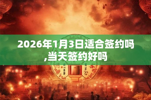 2026年1月3日适合签约吗,当天签约好吗 2026年1月3日适合签约吗,当天签约好吗
