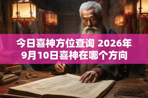 今日喜神方位查询 2026年9月10日喜神在哪个方向