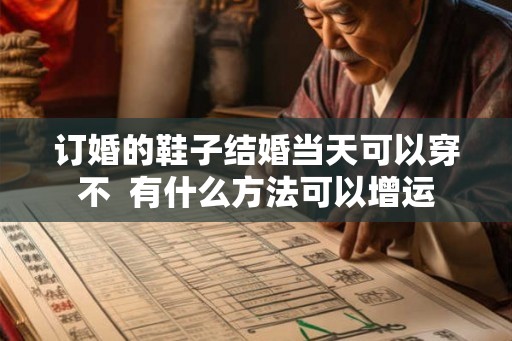 订婚的鞋子结婚当天可以穿不  有什么方法可以增运