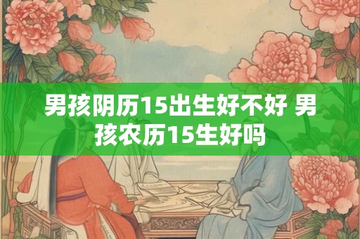 男孩阴历15出生好不好 男孩农历15生好吗