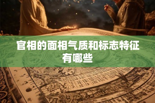 官相的面相气质和标志特征有哪些