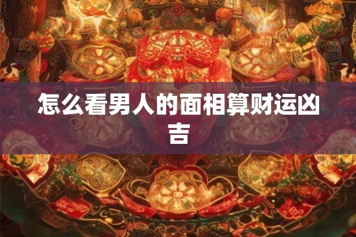 怎么看男人的面相算财运凶吉