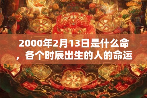 2000年2月13日是什么命,各个时辰出生的人的命运 2000年2月13日是什么命,各个时辰出生的人的命运