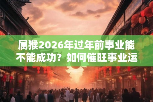 属猴2026年过年前事业能不能成功？如何催旺事业运？