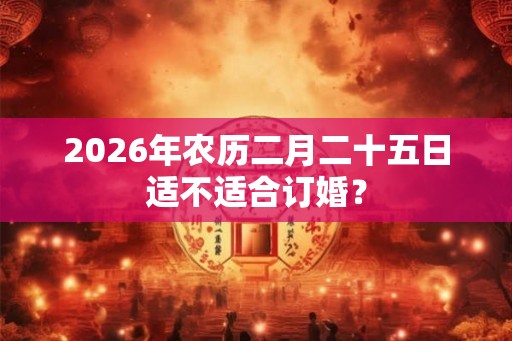 2026年农历二月二十五日适不适合订婚？