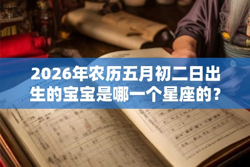 2026年农历五月初二日出生的宝宝是哪一个星座的？