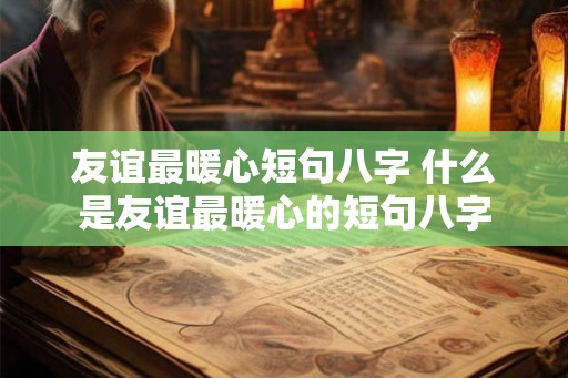 友谊最暖心短句八字 什么是友谊最暖心的短句八字