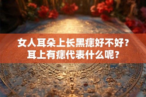 女人耳朵上长黑痣好不好？耳上有痣代表什么呢？