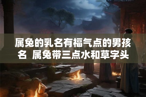 属兔的乳名有福气点的男孩名  属兔带三点水和草字头取名