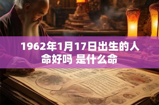 1962年1月17日出生的人命好吗 是什么命