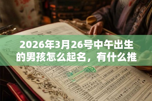 2026年3月26号中午出生的男孩怎么起名,有什么推荐名字? 2026年3月26号中午出生的男孩怎么起名,有什么推荐名字?
