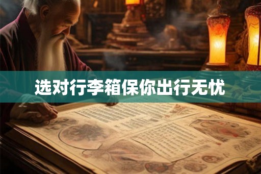 选对行李箱保你出行无忧