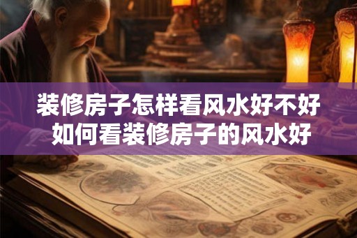 装修房子怎样看风水好不好 如何看装修房子的风水好坏