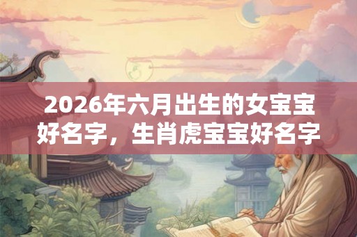 2026年六月出生的女宝宝好名字,生肖虎宝宝好名字 2026年六月出生的女宝宝好名字,生肖虎宝宝好名字