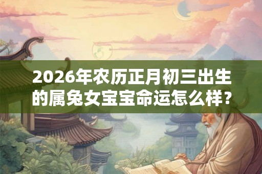 2026年农历正月初三出生的属兔女宝宝命运怎么样？