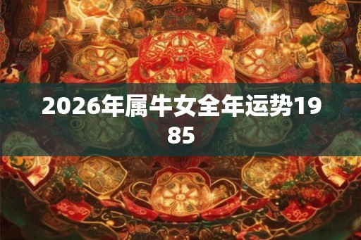 2026年属牛女全年运势1985