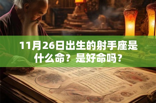 11月26日出生的射手座是什么命？是好命吗？