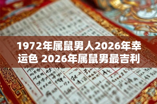 1972年属鼠男人2026年幸运色 2026年属鼠男最吉利颜色 1972年属鼠男人2026年幸运色 2026年属鼠男最吉利颜色