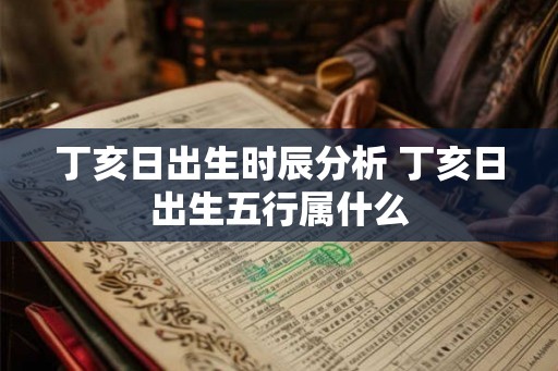 丁亥日出生时辰分析 丁亥日出生五行属什么