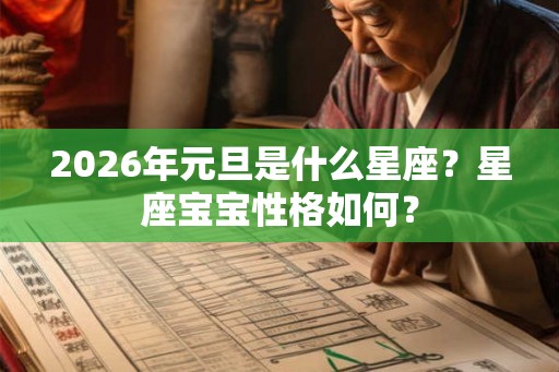 2026年元旦是什么星座？星座宝宝性格如何？