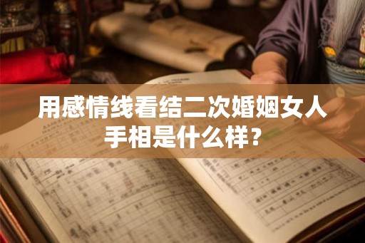 用感情线看结二次婚姻女人手相是什么样？