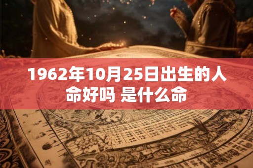 1962年10月25日出生的人命好吗 是什么命