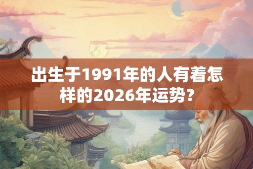 出生于1991年的人有着怎样的2026年运势? 出生于1991年的人有着怎样的2026年运势?