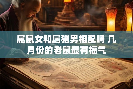 属鼠女和属猪男相配吗 几月份的老鼠最有福气