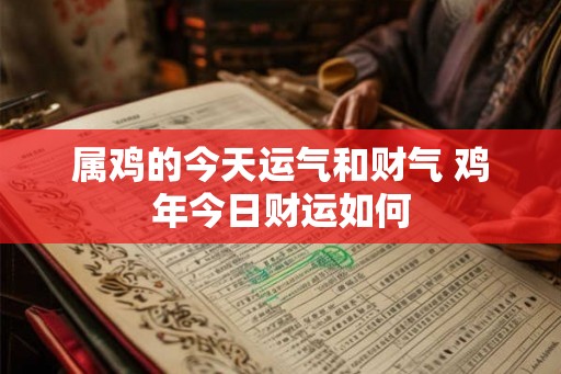 属鸡的今天运气和财气 鸡年今日财运如何