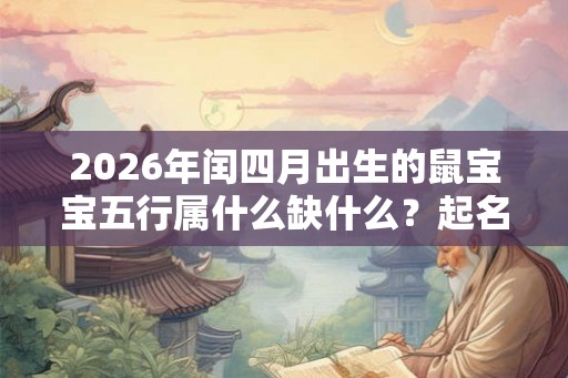 2026年闰四月出生的鼠宝宝五行属什么缺什么？起名有什么禁忌？
