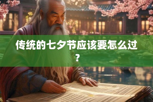 传统的七夕节应该要怎么过？