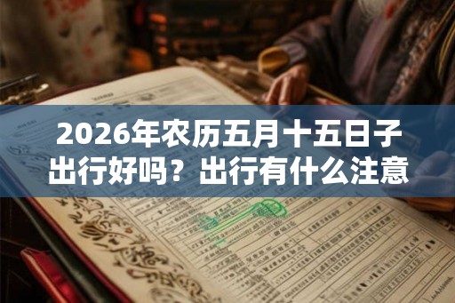 2026年农历五月十五日子出行好吗？出行有什么注意事项？