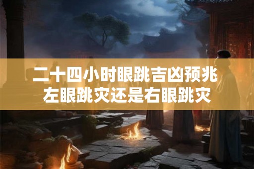 二十四小时眼跳吉凶预兆 左眼跳灾还是右眼跳灾 二十四小时眼跳吉凶预兆 左眼跳灾还是右眼跳灾