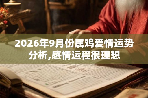 2026年9月份属鸡爱情运势分析,感情运程很理想 2026年9月份属鸡爱情运势分析,感情运程很理想