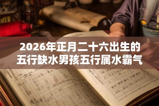2026年正月二十六出生的五行缺水男孩五行属水霸气名字推荐