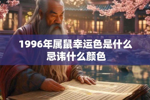 1996年属鼠幸运色是什么 忌讳什么颜色